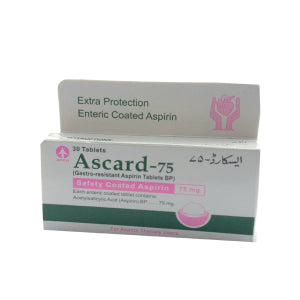 Ascard Tablets 75mg 3X10's